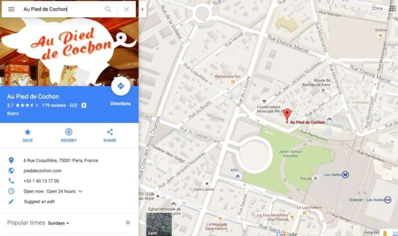 Au Pied de Cochon - Google Maps