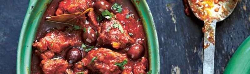 Pork Braised in Sherry with Tomatoes and Chorizo
