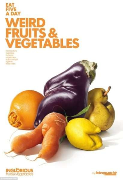 Ugly fruit & veg © Intermarché