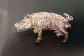 Bosworth boar badge silver