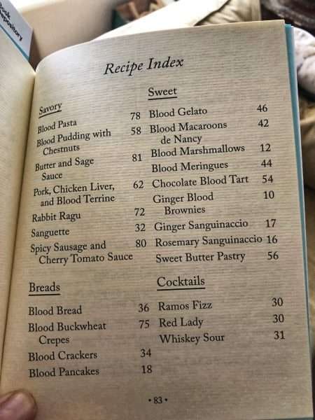 Some blood recipes
