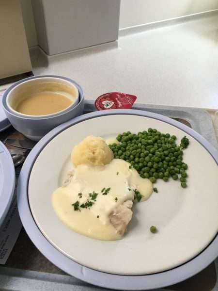 A meal from Hinchingbrooke hospital 2021